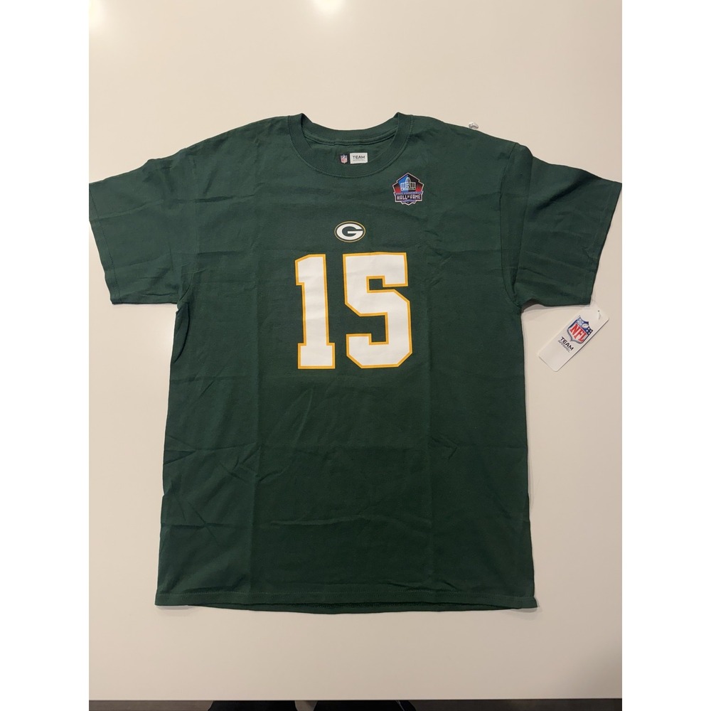 Majestic Bart Starr Green Bay Packers T-Shirt Men's L/G NFL HOF #15